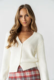 Marlie Knit Cardigan in White