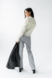Willow Slim Straight Trouser in Grey