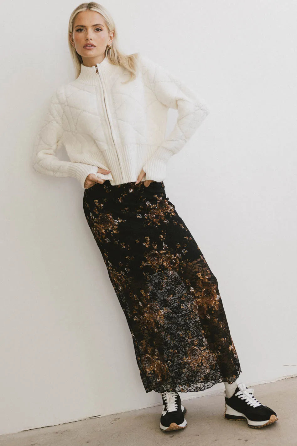 Davina Floral Lace Skirt FINAL SALE