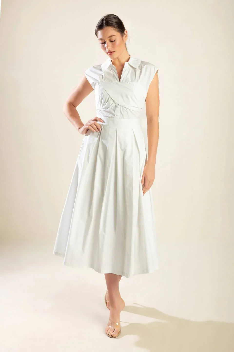 DREAMY IMPRESSION MIDI DRESS