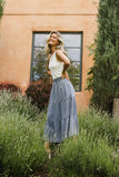 Lucy Tiered Denim Skirt