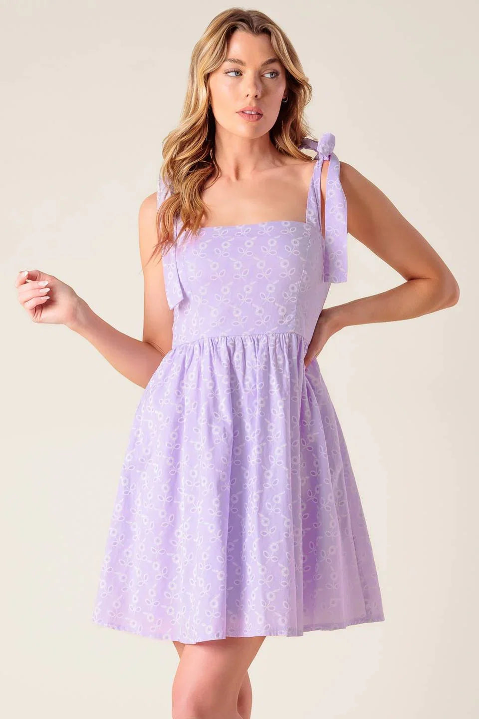 DATE TO REMEMBER MINI DRESS LAVENDER
