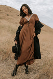 Kaydence Maxi Dress in Brown FINAL SALE