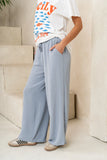 Salma Wide Leg Pants in Blue