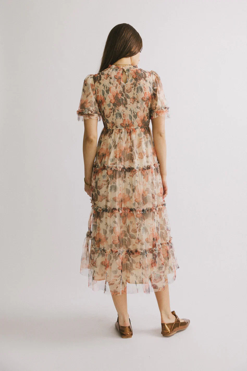 Janette Floral Midi Dress FINAL SALE