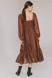 Rael Midi Dress in Brown FINAL SALE