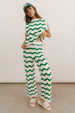 Elenor Knit Top in Green FINAL SALE