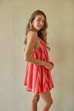 Coralie Crochet Babydoll Mini Dress