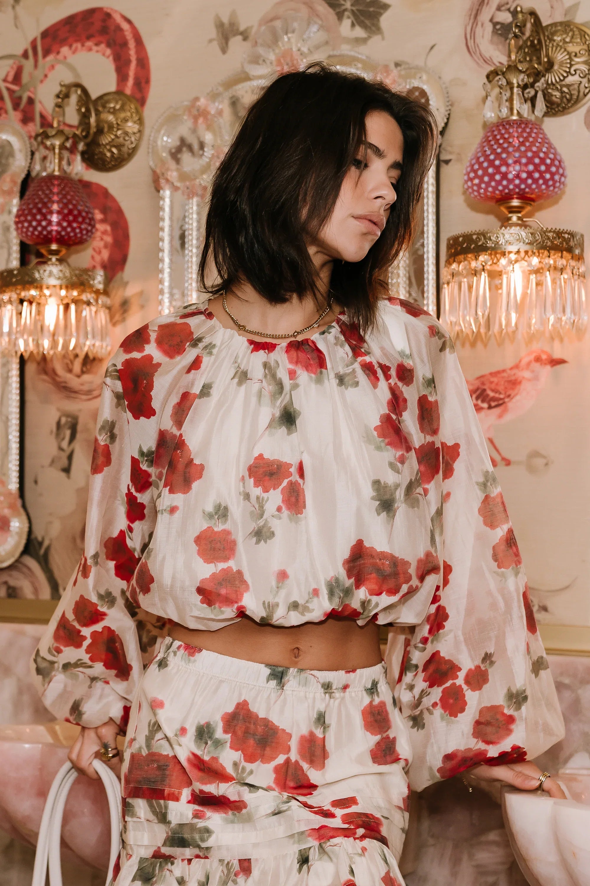 Posie Floral Bubble Top