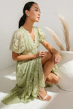 Rowan Lace Dress in Sage FINAL SALE