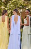 EFFIE GOWN A LINE CHIFFON DRESS WITH SCARF