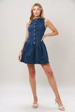 MODERN SWEET DENIM MINI DRESS