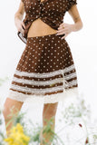 Nacie Polka Dot Mini Skirt