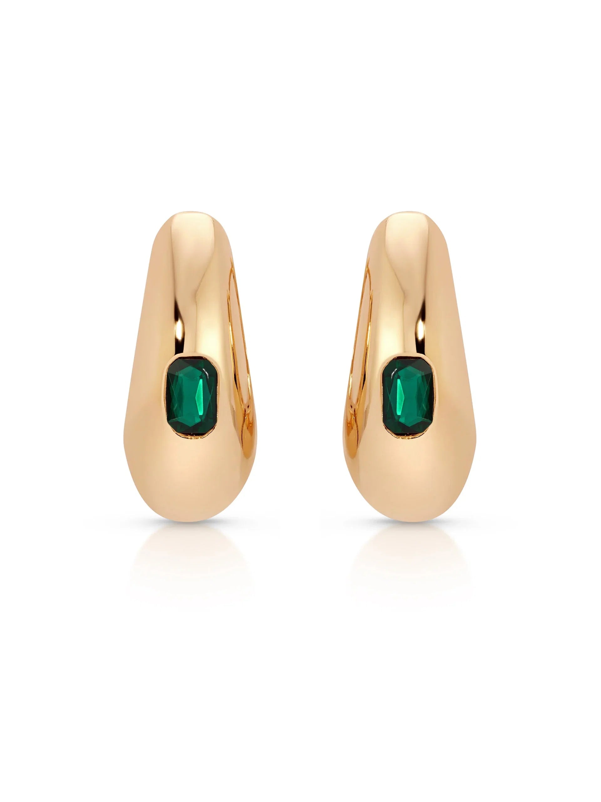 Deco Crystal Hoops
