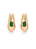 Deco Crystal Hoops