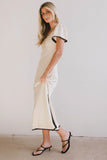 Austia Midi Dress in Ivory