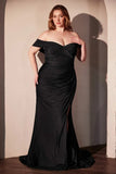 FREYA GOWN OFF THE SHOULDER STRETCH SPANDEX DRESS