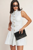ON POINT MOMENT WHITE MINI DRESS