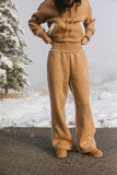 Mattie Faux Shearling Pants in Camel FINAL SALE