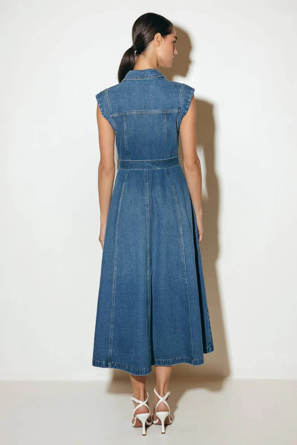 Ellery Washed Denim Midi Shirt Dress FINAL SALE