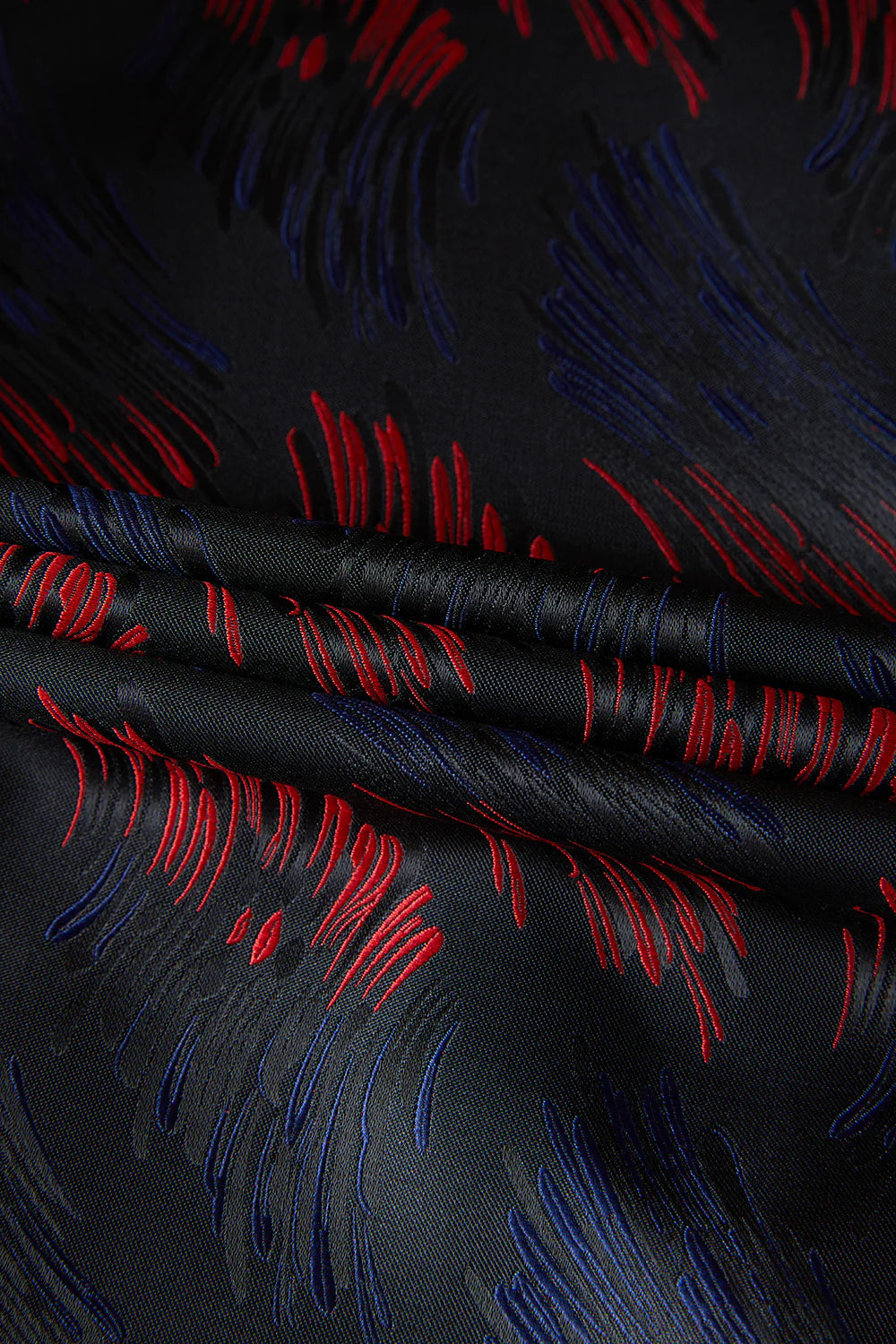 Mens Dark Navy Shawl Lapel Jacquard One Button 2 Piece Guest Suits