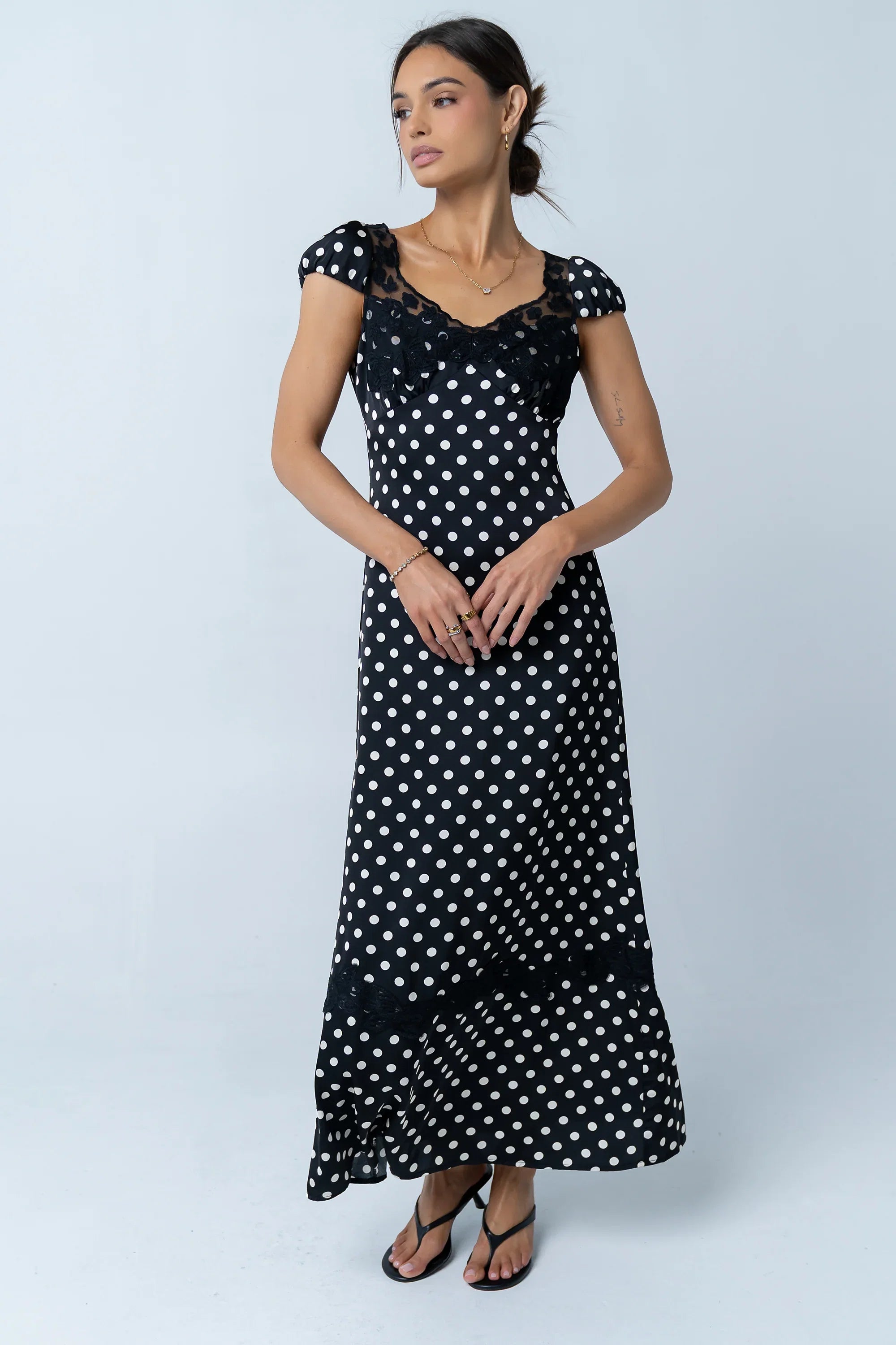 Marianna Polka Dot Maxi Dress