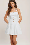 SUMMER CLUBHOUSE WHITE MINI DRESS
