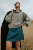 Fern Relaxed Sweater in Grey FINAL SALE