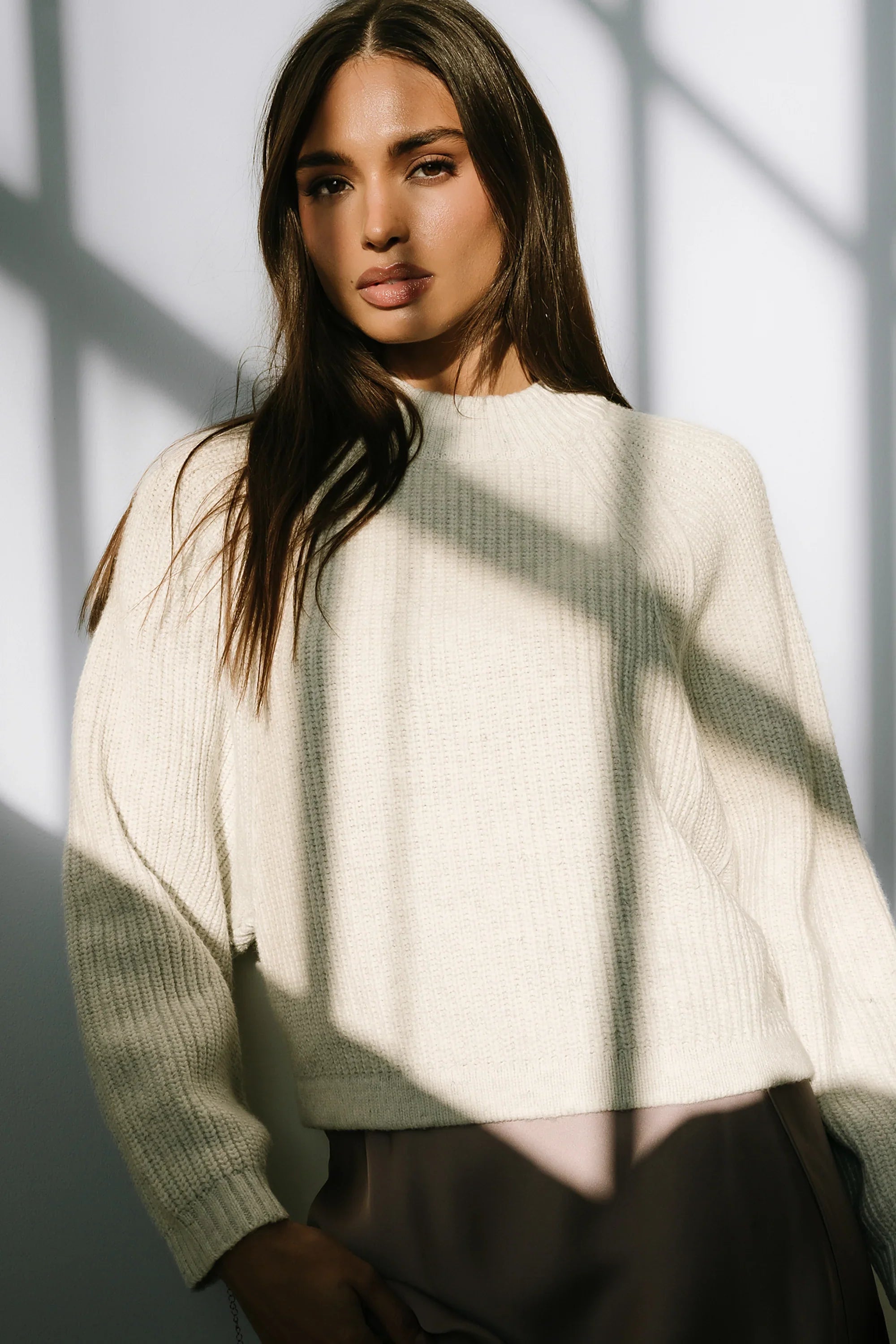 Shayla Knit Sweater in Ivory FINAL SALE