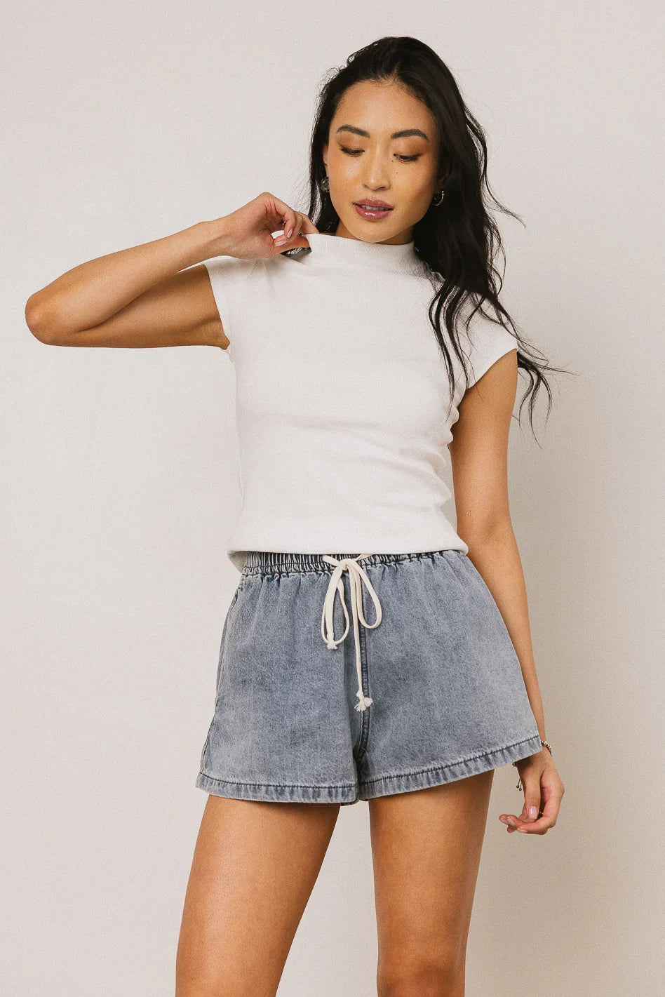 Raven Shorts in Medium Wash FINAL SALE