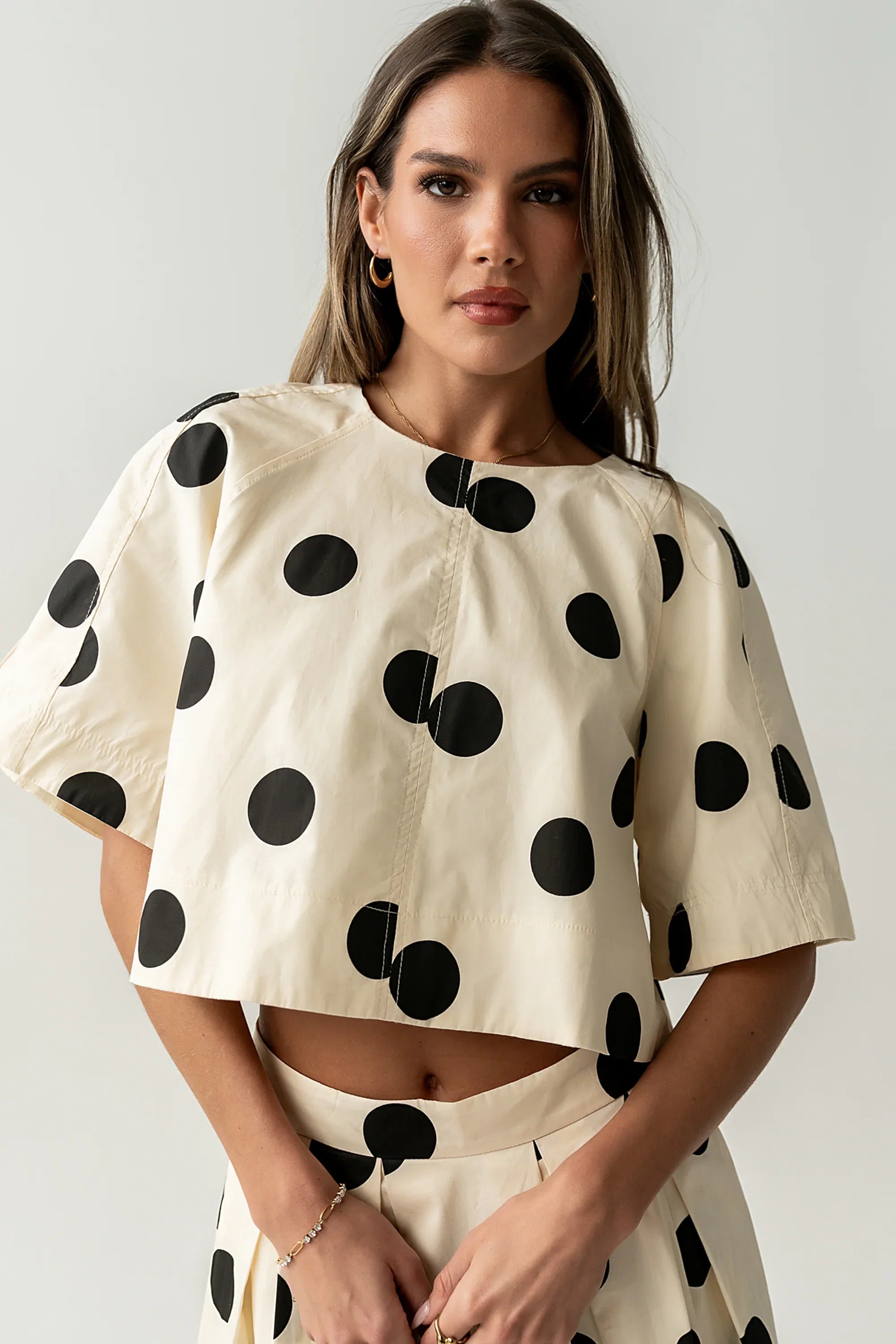 Jacklynn Polka Dot Blouse