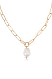 Single Pearl Chain Necklace