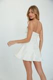 Emme Jacquard Bustier Mini Dress
