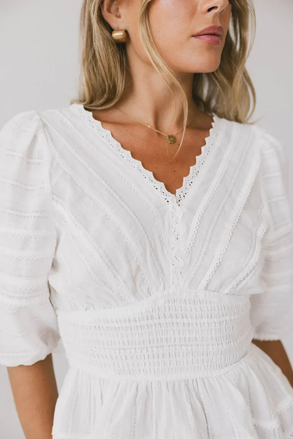 Nika Lace Ruffle Blouse FINAL SALE