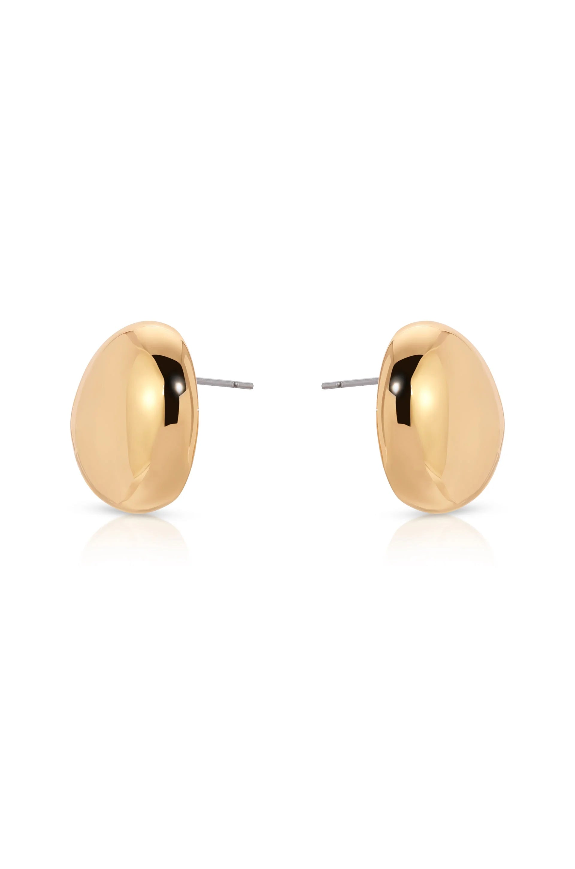 Polished Pebble Stud Earrings