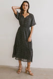 Allorah Ditsy Floral Midi Dress FINAL SALE