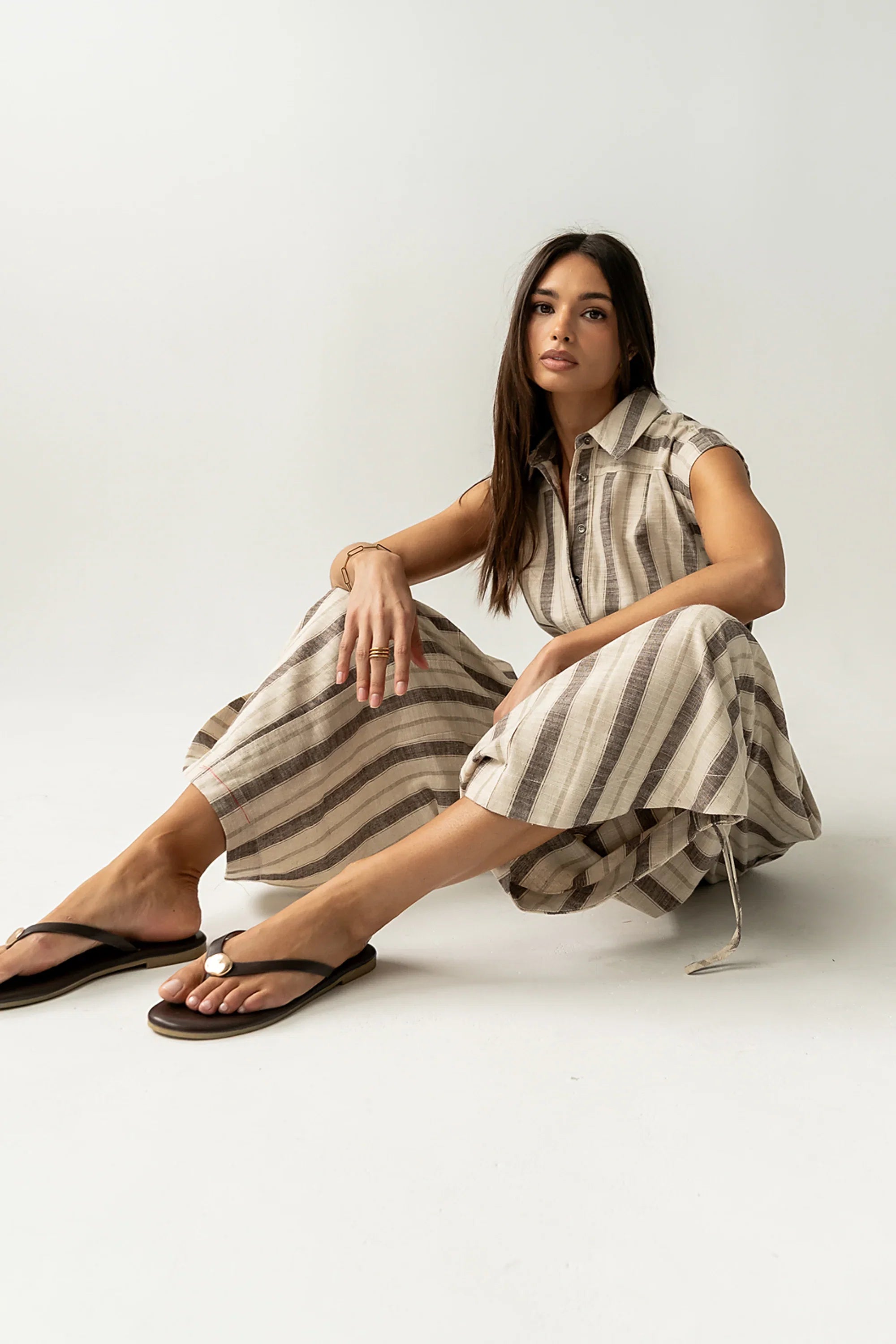 Maggie Striped Parachute Jumpsuit