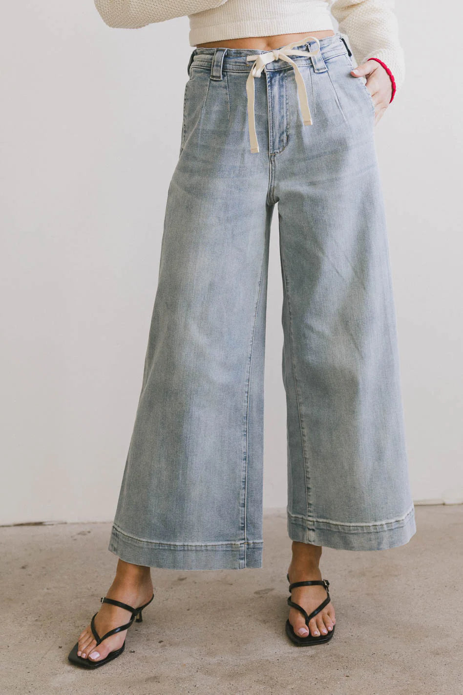 Pablo Wide Leg Denim Pants FINAL SALE