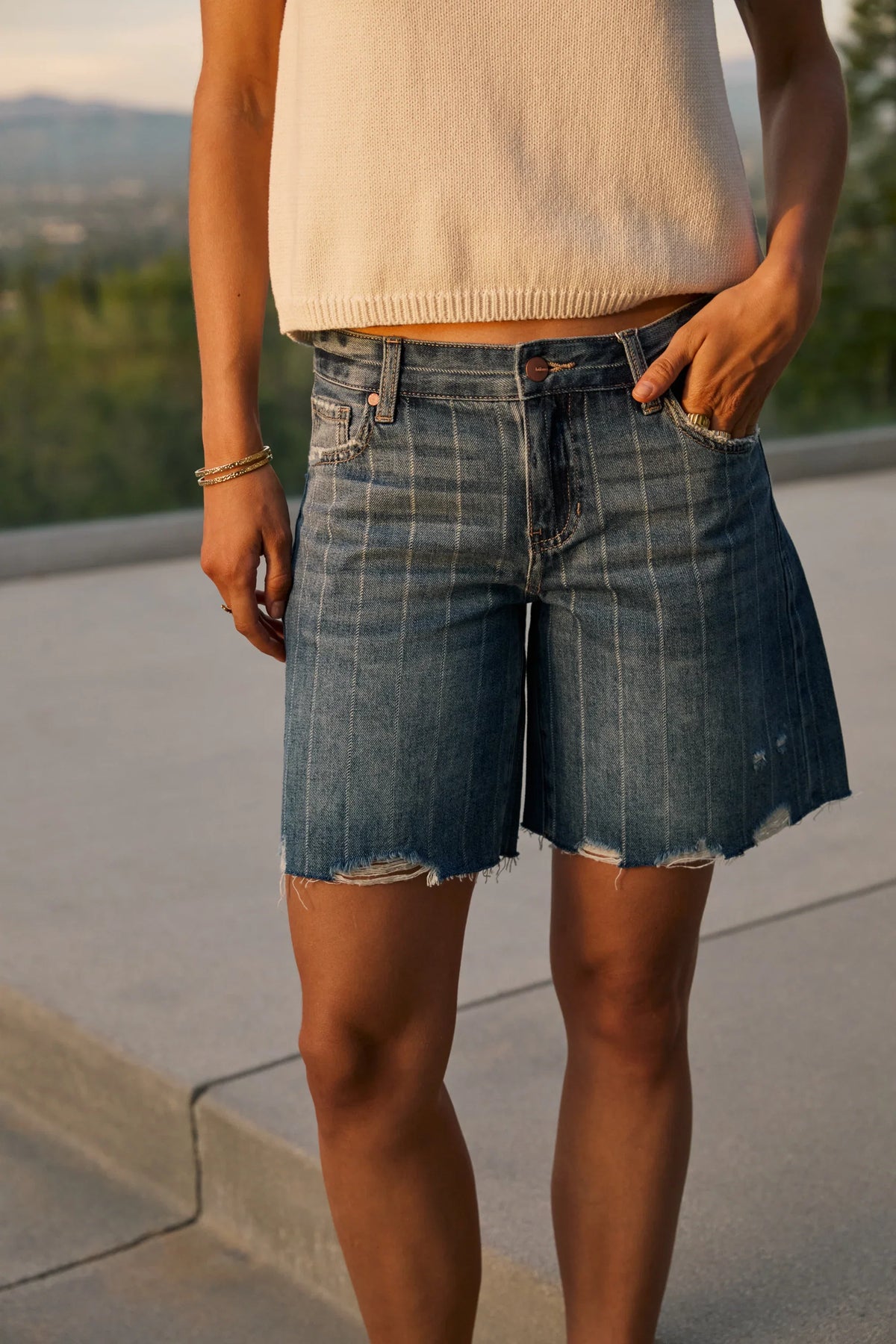 Quincy Denim Shorts