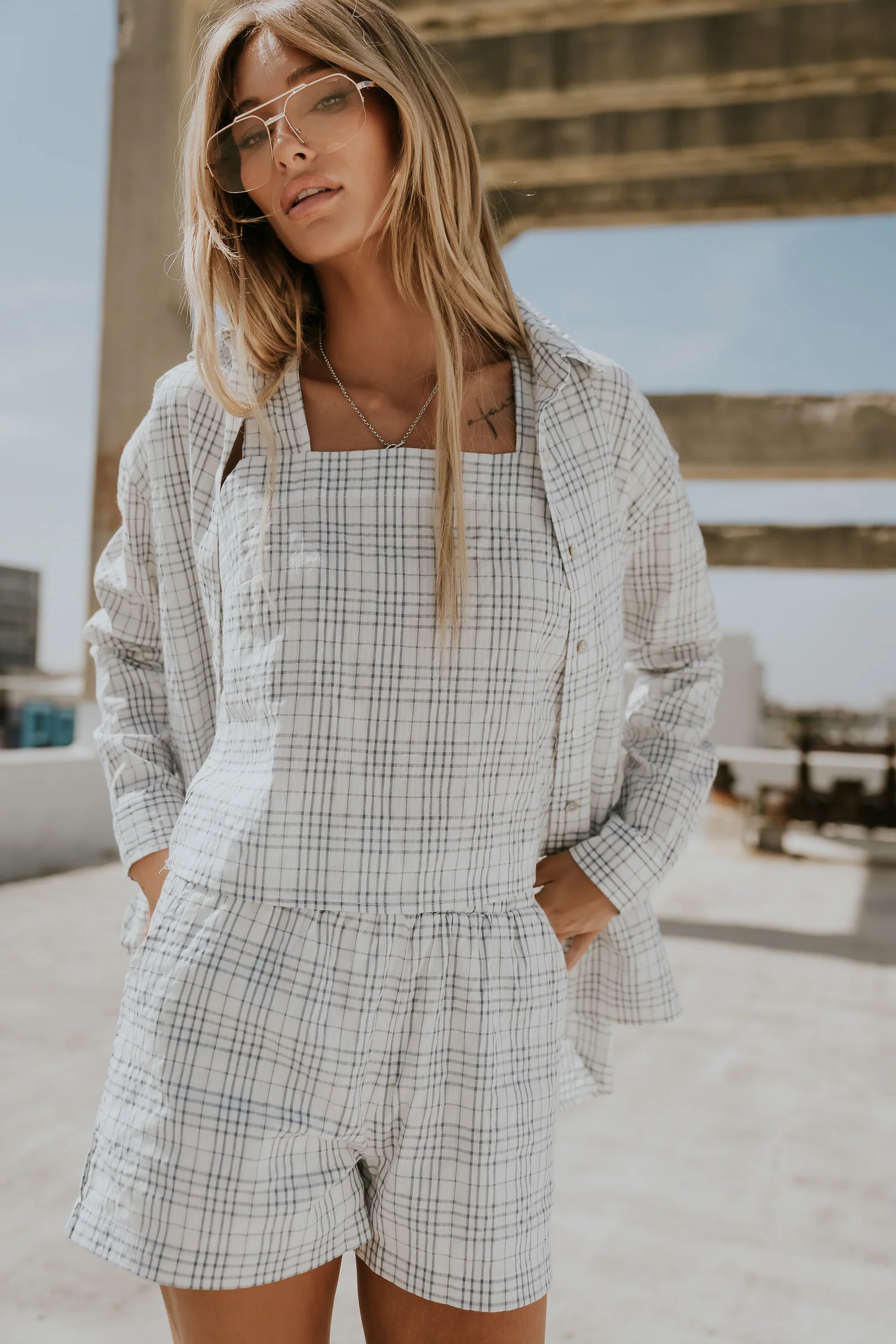 Viola Plaid Shorts