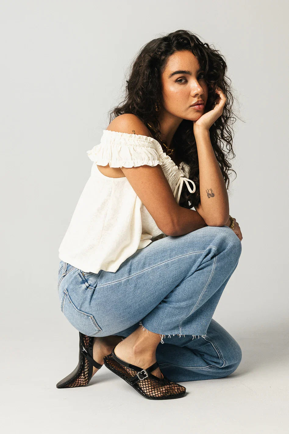 Theo Cropped Wide Leg Jeans FINAL SALE