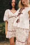 Lincoln Ribbon Trim Mini Dress FINAL SALE