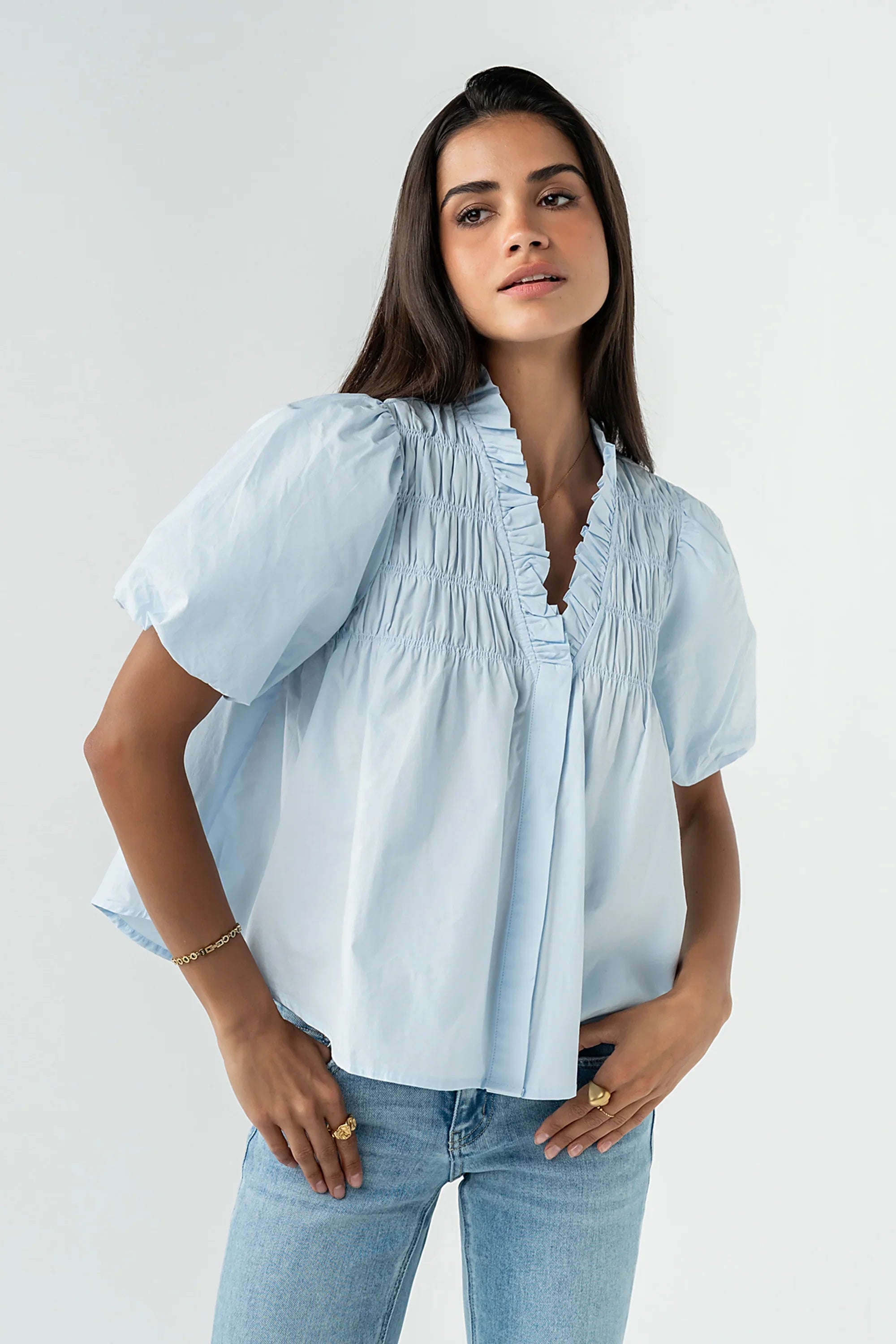 Nacie Smocked Top