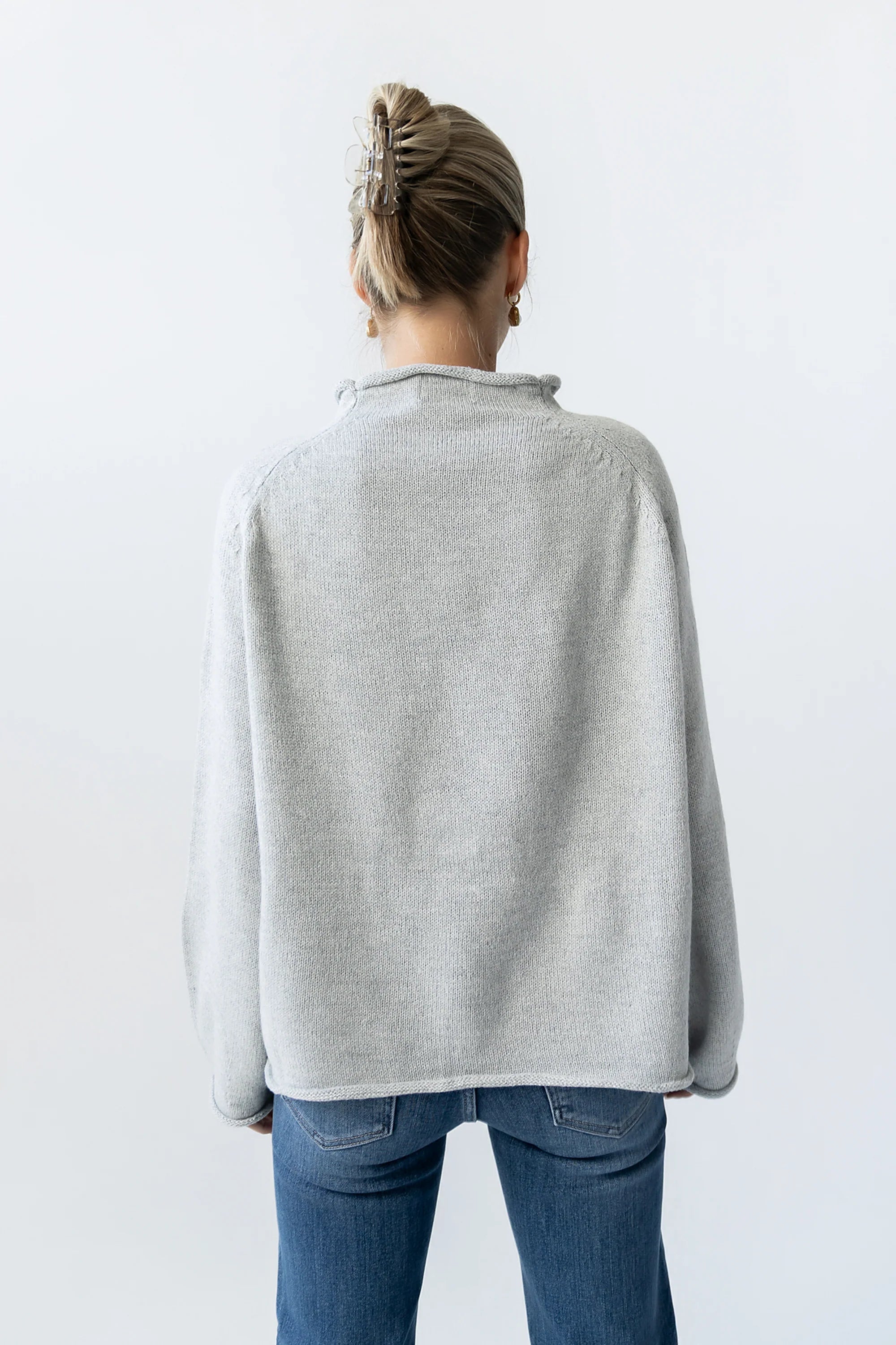 Brady Knit Sweater in Grey