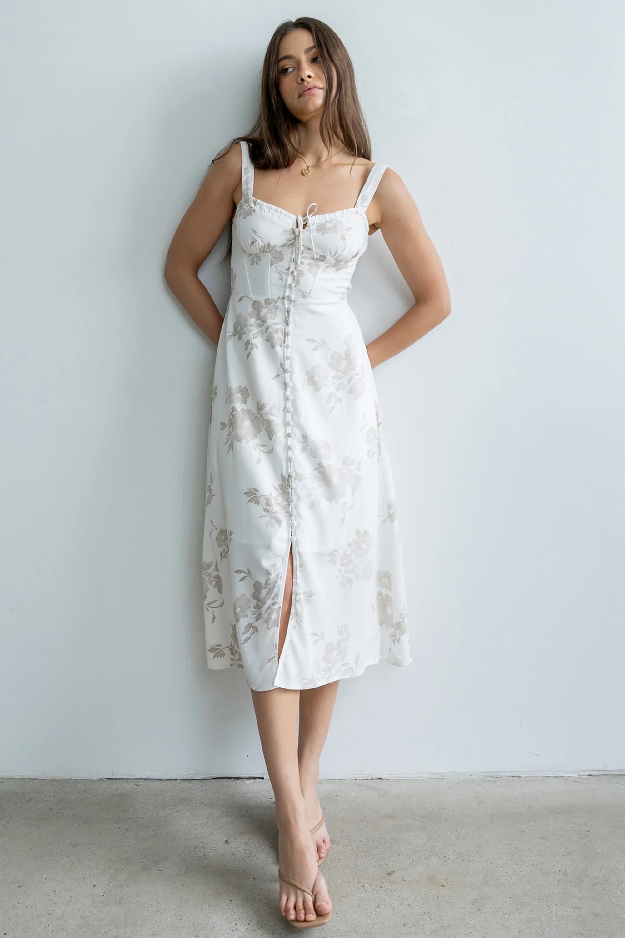 Brandy Floral Midi Dress