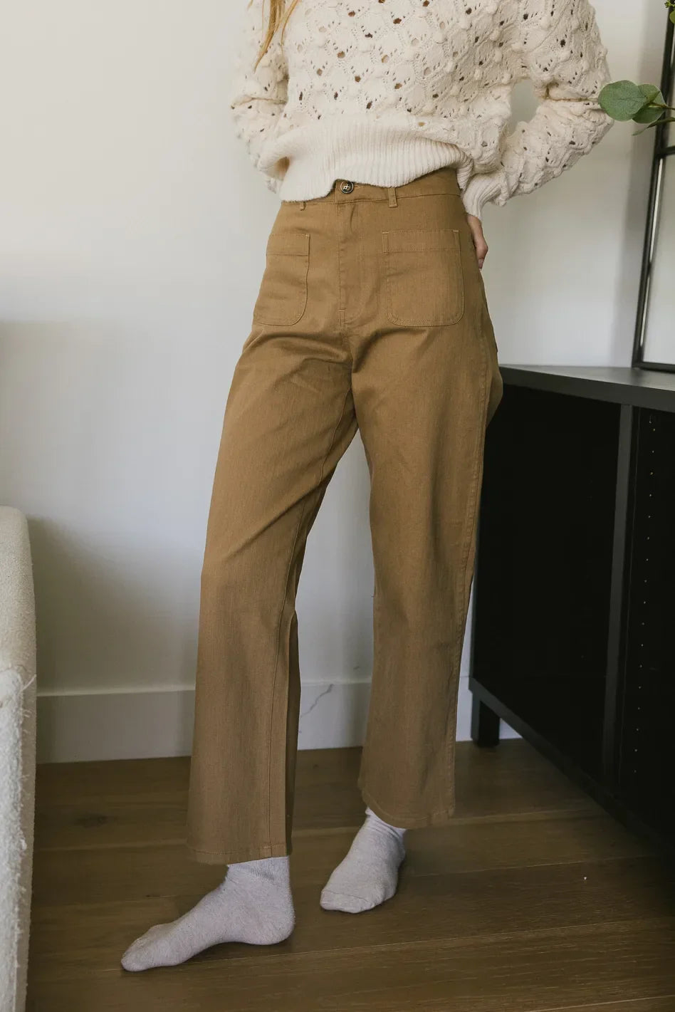 Magnolia Straight Leg Pants in Tan FINAL SALE