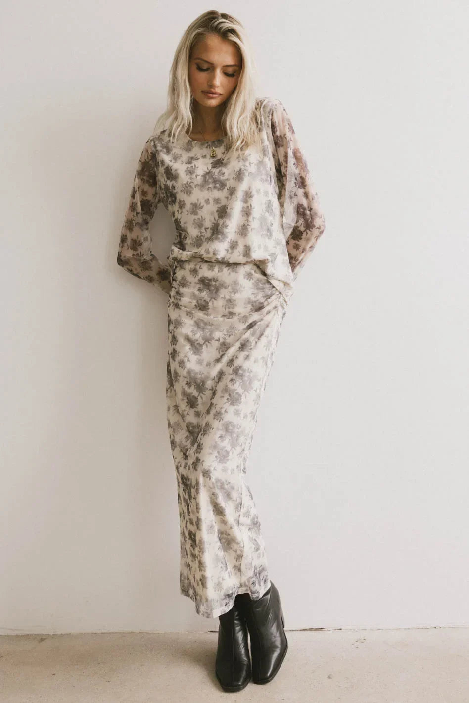 Kenna Mesh Maxi Skirt FINAL SALE