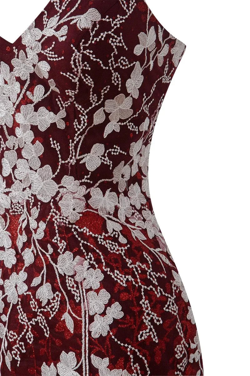 Sheath Short Spaghetti Straps Lace Homecoming Dress