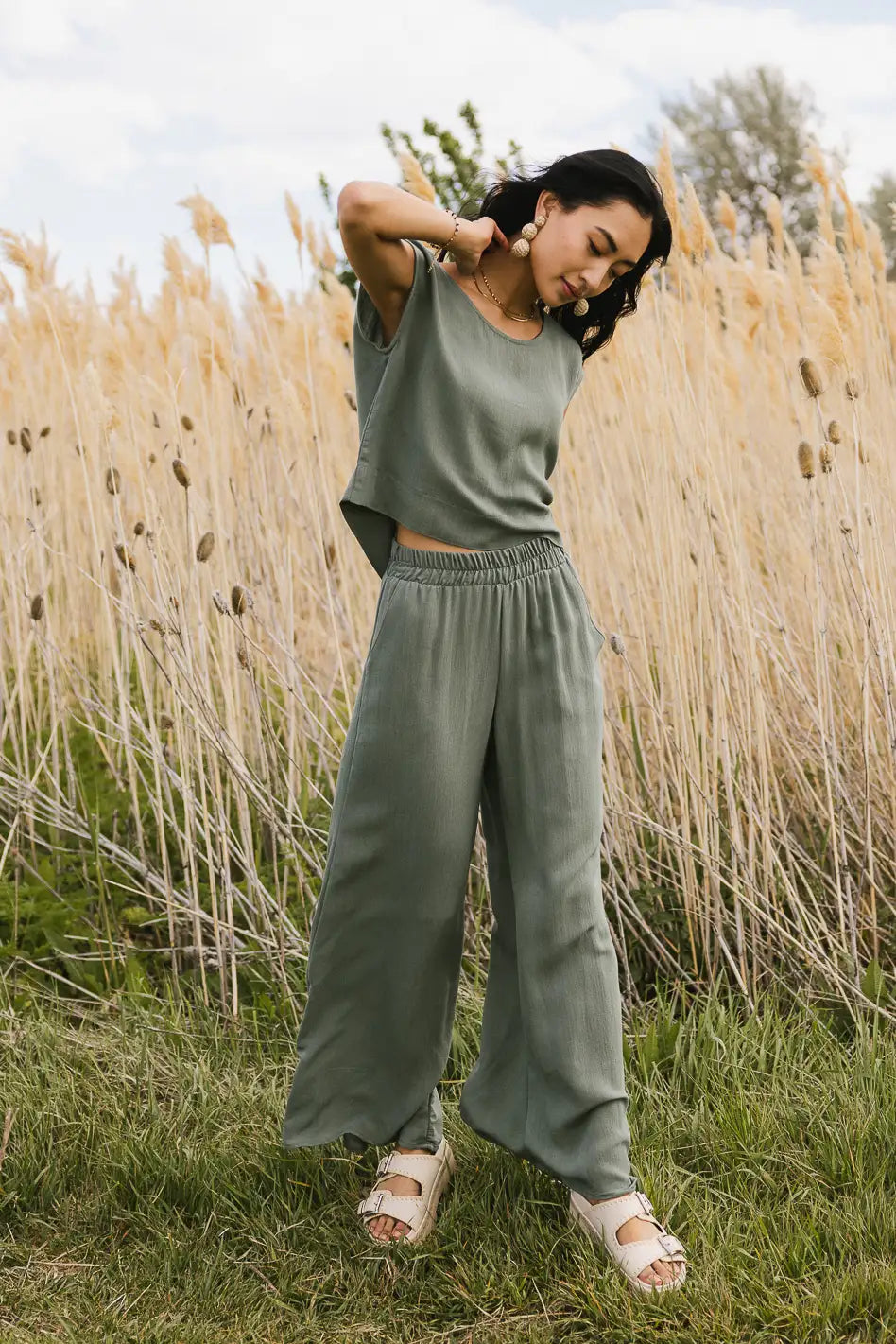 Maren Pants in Sage FINAL SALE