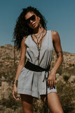 Trina Denim Romper